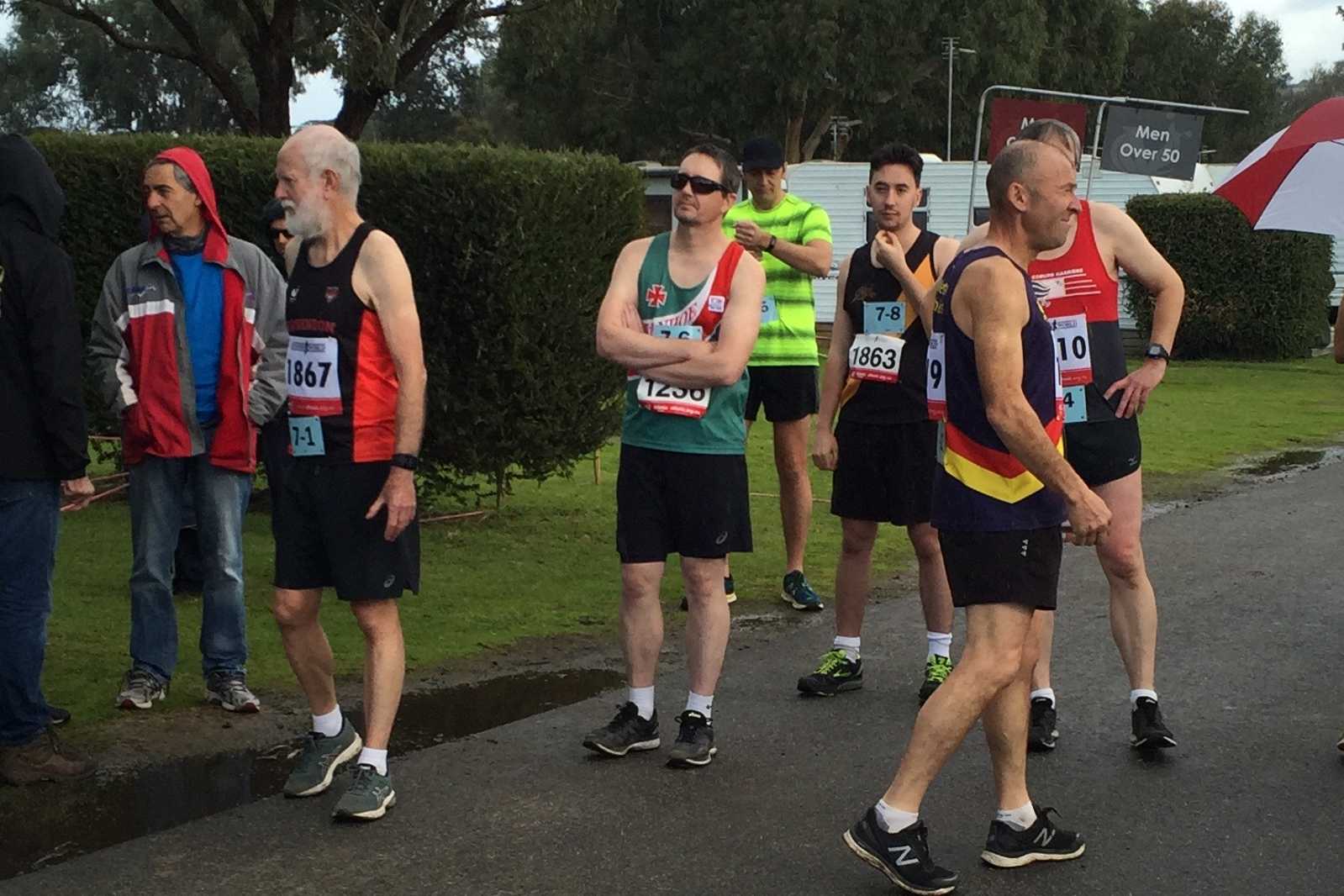 Chris looking relaxed at the Division 7 start line